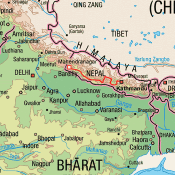 map route Nepal