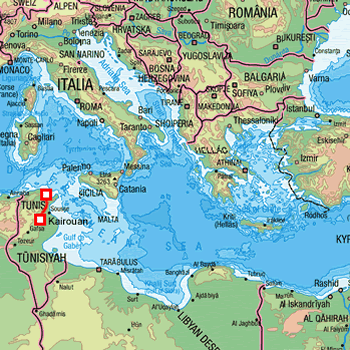 map route Tunisia