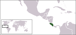 Coast Rica map