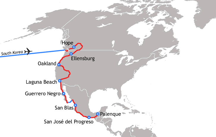 north America map