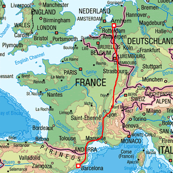 previous trips France