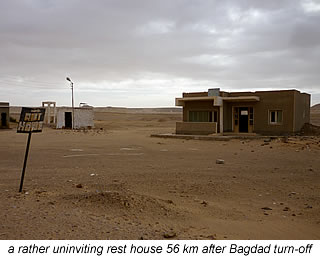 rest house 56 km after Bagdad turn-off