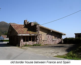 border house check point between france and spain