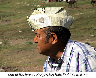 kyrgyzstan paper hat