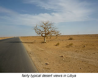 typical desert views in Libya