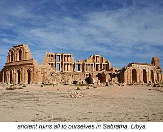 ancient ruins at Sabratha in Libya
