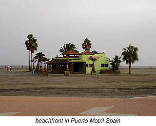 beach front at Puerto Motril in Spain