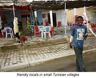 friendly locals in Tunisian villages