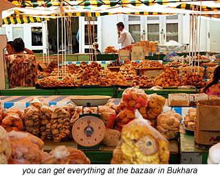 bazaar in bukhara uzbekistan